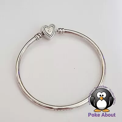 Pandora 590729 Bangle CZ  Wishful Heart 17cm Authentic 590713 Family Forever • $42