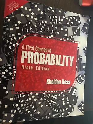 A First Course In Probability Ninth Edition Paperback By Sheldon Ross - Used - • $13