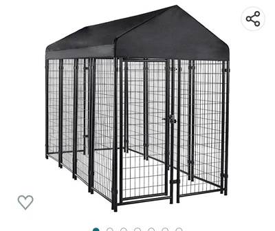 £150 • Buy Large Metal Dog Run Kennel Cage With Roof BNIB 259 X 181 X 122 