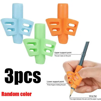 Kids Adults Pencil Holder Pen Writing Aid Grip Posture Correction Tools • $10.54