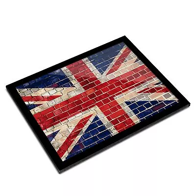 A3 Glass Frame - Union Jack Brick Wall United Kingdom Art Gift #8308 • £39.99