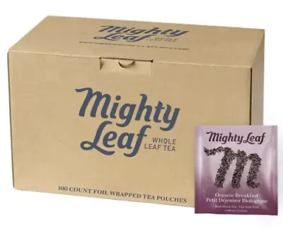 Mighty Leaf Organic Breakfast Tea 100 Tea Pouches • $75.03