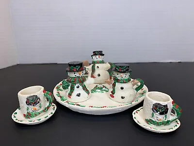 Small Snowman Mini Tea Set 1996  • $20