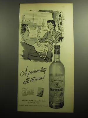 1958 Meier's Isle St. George Sauternes Wine Ad - A Personality All Its Own • $19.99