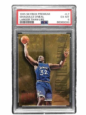 1995 SKYBOX SHAQUILLE O'NEAL LARGER THAN LIFE Newly PSA Authenticated & Graded! • $45