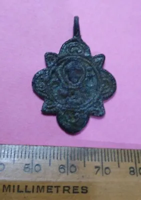 £45 • Buy Ancient Byzantine Pendant Artefact Treasure Religious Authentic Medieval 37mm