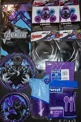 Marvel Black Panther Birthday Party Supplies For Home Decoration For 16 Kids  • $32.99