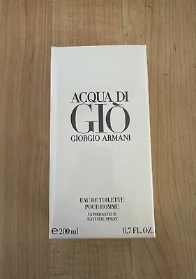 Acqua Di Gio By Giorgio Armani 6.7 Oz EDT Cologne For Men Brand New In Box • $46.99