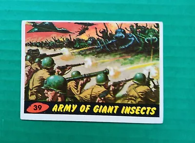 1962 Topps Mars Attacks # 39 ARMY OF GIANT INSECTS  Vg- Ex • $19.95