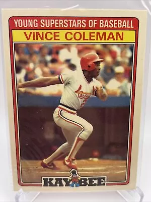 1986 Topps Kaybee Vince Coleman Rookie Baseball Card #5 Mint FREE SHIPPING • $1.55