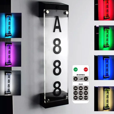 £27.74 • Buy Solar Powered House Numbers For Outside, Lighted House LED Numbers R8F1