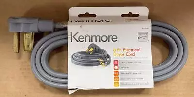 Kenmore 26-57000 6 Ft. Electrical Dryer Cord 3 Wire 30a 250v 3 Prong Gray- New. • $17