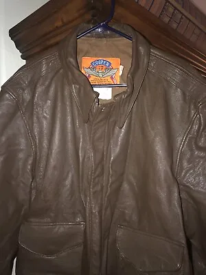 Vintage Cooper Type A-2 Flight Jacket US Air Force 48L 100% Goatskin Made In USA • $269.99