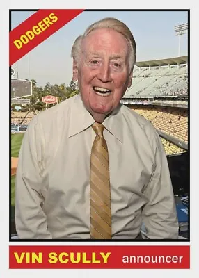VIN SCULLY 66 ACEO ART CARD B## BUY 5 GET 1 FREE ### Or 30% OFF 12 OR MORE • $3.95