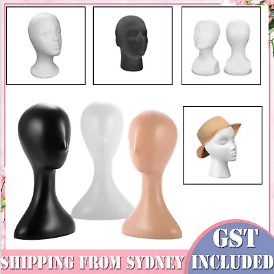 1/2PCS Men Women Mannequin Head Stand Model Wig Hat Scarf Display Foam Manikin • $15.49