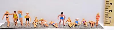 OO/HO Gauge Set Of Beach People Figures Bag No 49  For Hornby Train Layout • £1.20