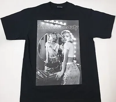 Marilyn Monroe T-shirt Timeless Beauty Pin Up Urban Streetwear Men's Black Tee • $23.95