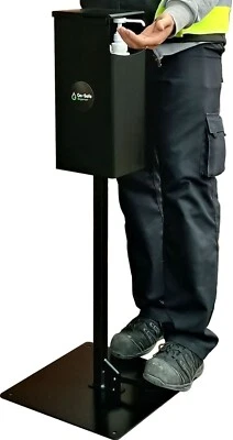 £20 • Buy Hands Free Foot Operated Sanitiser Dispenser Stand Station Industrial 5L Steel