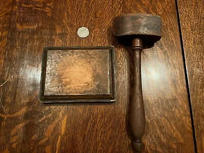 Freemasons Lodge Masonic Gavel And Block (1) Maul Mallet Masons Judge Auction • $99.56