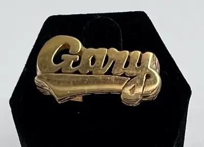 Vintage GARY Brass Metal Ring • $9.99