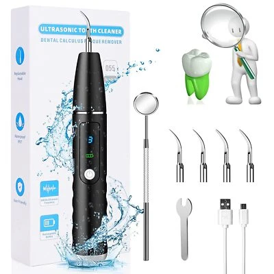 $25.99 • Buy Ultrasonic Tooth Cleaner Kit Dental Plaque Calculus Stain Remover Teeth Cleaning