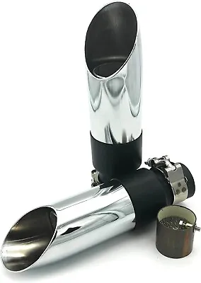 Radiant Cycles Shorty Exhaust 07-09 Honda VTX1300R Muffler Chrome Baffle Bundle • $144.99