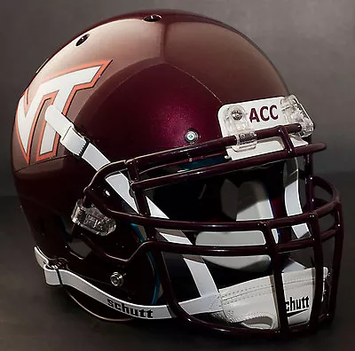 *CUSTOM* VIRGINIA TECH HOKIES NCAA Schutt XP Authentic GAMEDAY Football Helmet • $339.99