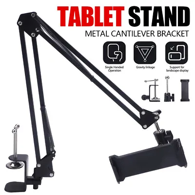 Flexible Arm Phone IPad Tablet Holder Office Table Bed Clamp Stand Mount Adjusta • £13.90