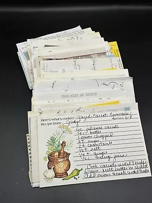Vintage Recipe Lot Handwritten Typed Clipped 1950s 1960s • $17.24
