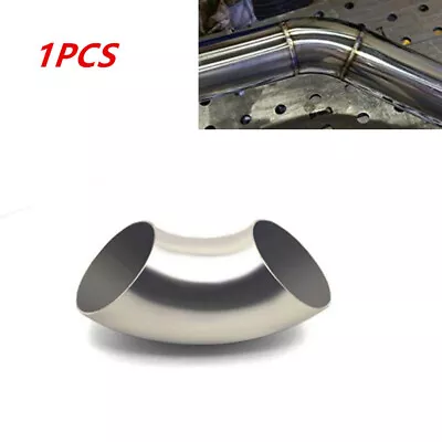 1x2Inch 51mm Stainless Steel 90 Degree Bend Auto Car Elbow Exhaust Pipe Trim Kit • $10.69