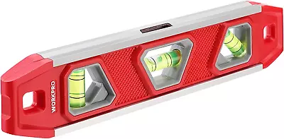 9-Inch Magnetic Torpedo Level With 3 Bubbles - Shock Resistant V-Groove • $13.97