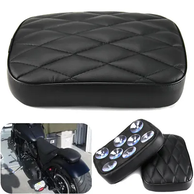 Motorcycle Black Pillion Pad Fender Seat For Harley Chopper Bobber Sportster 883 • $16.87