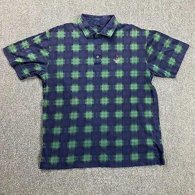 Muirfield Village Golf Club Polo Shirt Mens Extra Large Blue Green Geometric • $29.94