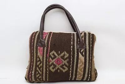 Kilim Bag Shoulder Bag Bohemian Bag 10x14  Fashion Bag Wool Leather Bag E 27 • $41.02