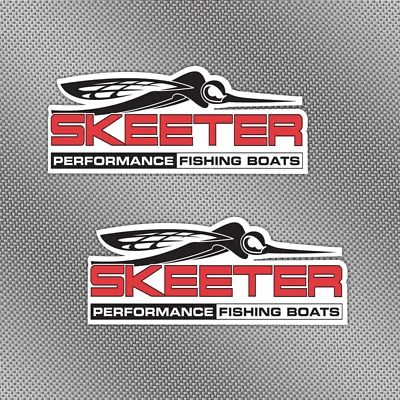 $6.25 • Buy 2x Skeeter 6  Full Color Stickers Decals Fishing Boat Lure Trailer Tackle Box