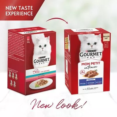 £19.99 • Buy Gourmet Mon Petit Wet Adult Cat Food Complete Treat Mixed Selection Pack 30x50g