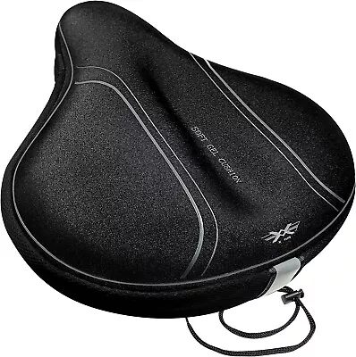 Bike Seat Cover Padded With Memory Foam OR Gel Bicycle Saddle Soft For Men • $14.94