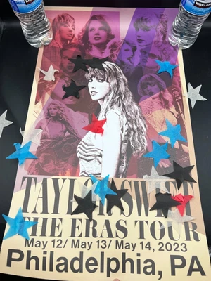 $59 • Buy Official Taylor Swift Concert Poster Philadelphia Eras Tour May 2023 14x24 