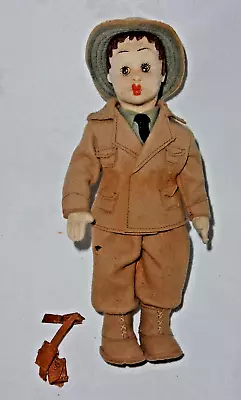 Vintage Lenci (?) Felt Mascotte Boy Doll In Felt Uniform (21.5 Cms Tall) • $90