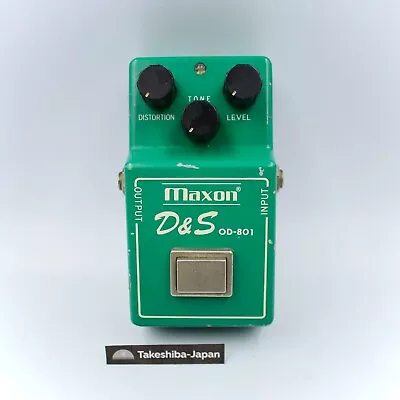 MAXON OD-801 D&S Distortion Sustainer Made In Japan Guitar Effect Pedal 129508 • $208