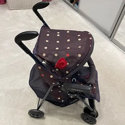 Mamas & Papas Junior Collection Spotty Dolls Folding Pram Toy Age 3 Years + • £15