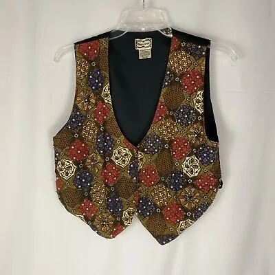 Vintage Magic Craft Men’s Vest One Size Rare Embellished Sequence Rear • $13