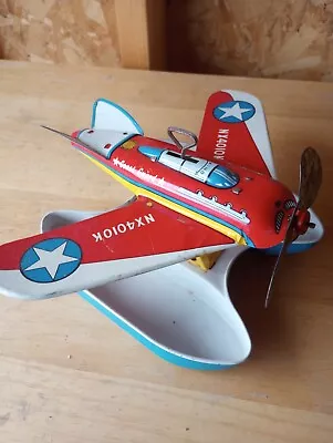 Vintage Ohio Art Windup Tin Coast Guard Seaplane  • $28