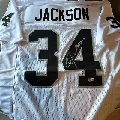 Bo Jackson Oakland Raiders Signed Autographed Jersey With Beckett COA • $227.50