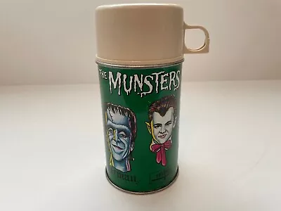 Vintage 1965 The Munsters TV Series Authentic Lunchbox Thermos Good Condition! • $102.50