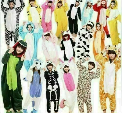 £31.36 • Buy UK Unisex Adults Flannel Pajamas Kigurumi Onsie41 Animal Cosplay Costumes S-XLD1