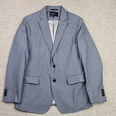 Banana Republic Sport Coat Men 40S Tailored Slim Jacket Blue Casual Business • $39.99