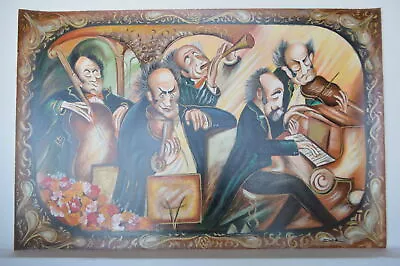 Musicians Painting Serigraph By Dor -  Size: 33 L X 22 W • $57