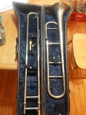 Vintage Holton Silver Plated Trombone And Case • $399
