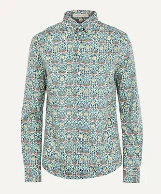 Liberty London Women Persephone Tana Lawn Cotton Camilla Shirt Uk 10 Rrp110 Bnwt • £85